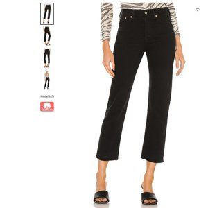 Levi's Straight Wedgie Denim Jean (Black)